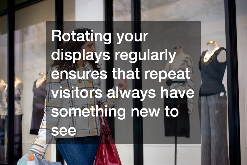 potential customer looking at the boutique storefront display